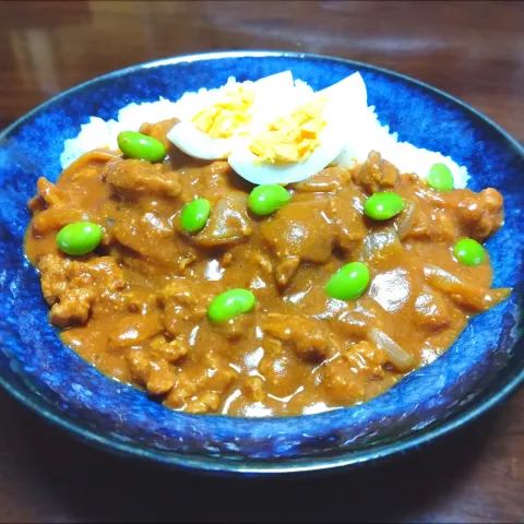 「ダイズラボ 大豆のお肉ブロック 乾燥タイプ」を使ってみたSnapdishの料理・レシピ写真:大豆のお肉ブロックバターチキンカレー風😋🍅🍛