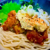✩.*˚タルタルチキン南蛮うどん| ゆきえもんさん