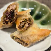 ふき味噌とホタルイカの春巻き|ゆうすけさん