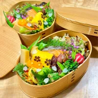 あおさと貝の炊き込みご飯弁当