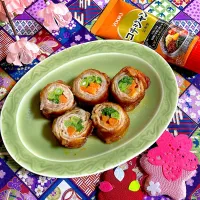 ピリ辛豚肉巻き✨