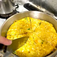 一人暮らしの練習🥚オープンオムレツ|makamokaさん