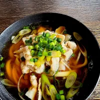 糀甘酒で合えた豚バラで、肉うどん◥█̆̈◤࿉∥|KOZUEさん