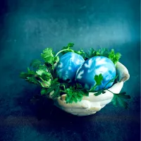 イースターエッグとライトブルー桜2026