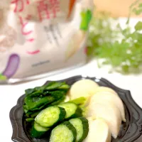 ぬか漬け(ゆで卵・かぶ・きゅうり)| lalapoさん