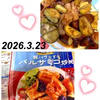 豚バラ茄子のバルサミコ炒め|harutomomamaさん