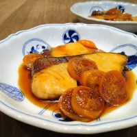 金柑とぶりの照り焼き