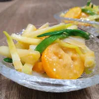 あさつきと金柑の酢味噌和え