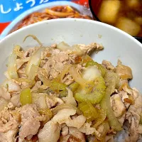 メインディップ豚ロース玉ねぎの生姜焼き丼|マーブルさん