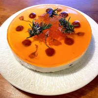 サワーチェリーの酒粕レアチーズケーキ🍰|Miyukiさん