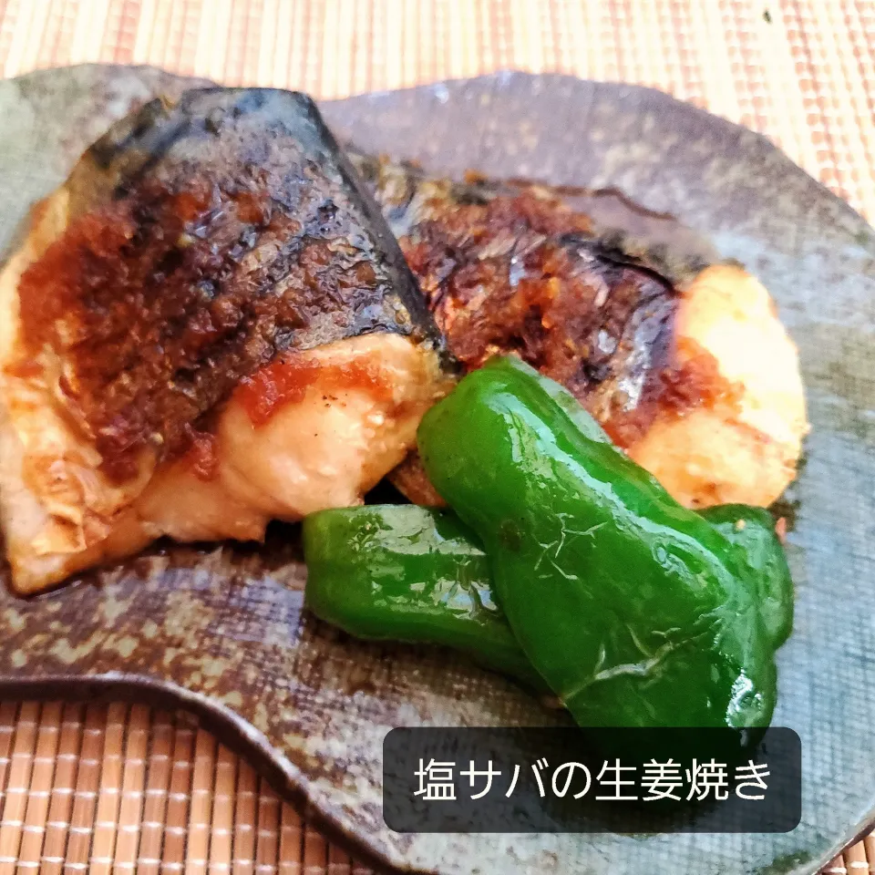 塩サバの生姜焼き( ꇐᴗꇐ )EPA日和|まぁさん