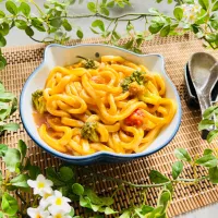 「トマトカレーうどん」