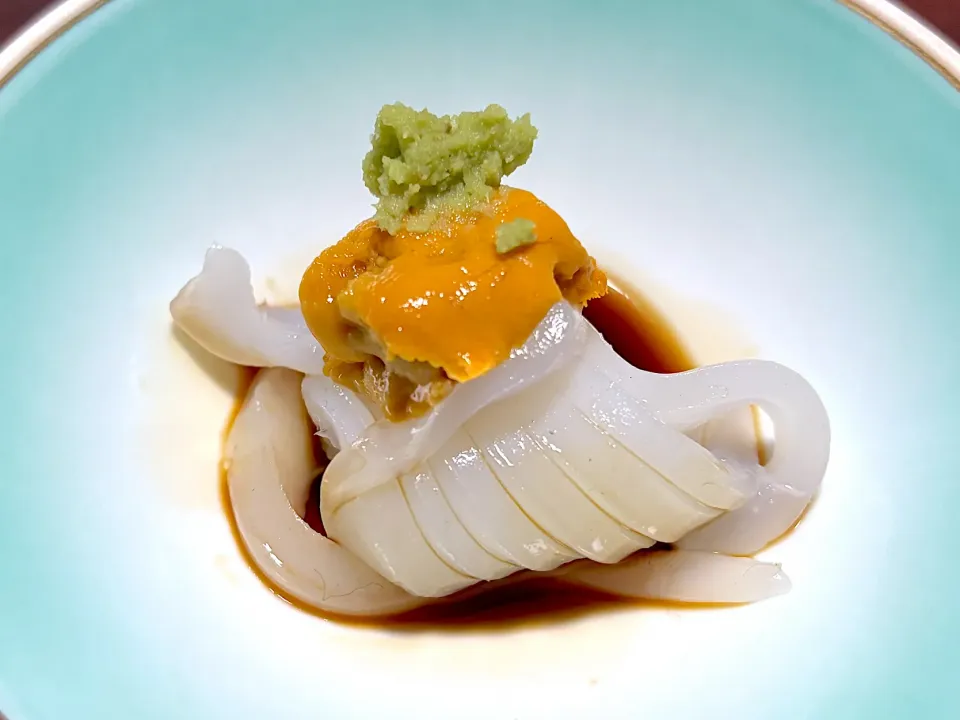 ④4月2日・［お寿司コース🍣］・イカ🦑にウニ😋✨|山勝さん