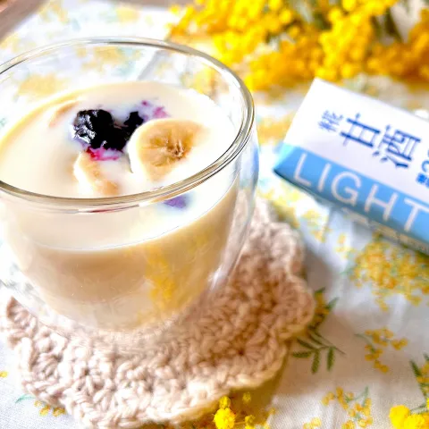 「プラス糀 糀甘酒 糖質30％オフ」を使ってみたSnapdishの料理・レシピ写真:甘酒ヨーグルトドリンク