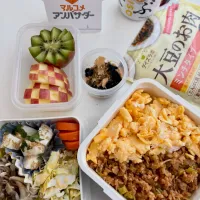 大豆のお肉でそぼろ弁当🍱|sana.ayaさん