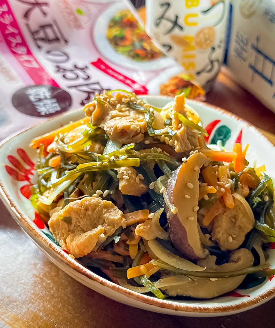 つぶみそ×大豆のお肉で沖縄料理🌴クーブイリチー|にゃんぺこさん