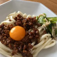 大あらびき肉そぼろうどん|ここここのかさん