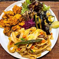 大豆のお肉のアヤムゴレン風プレート|kyon2さん