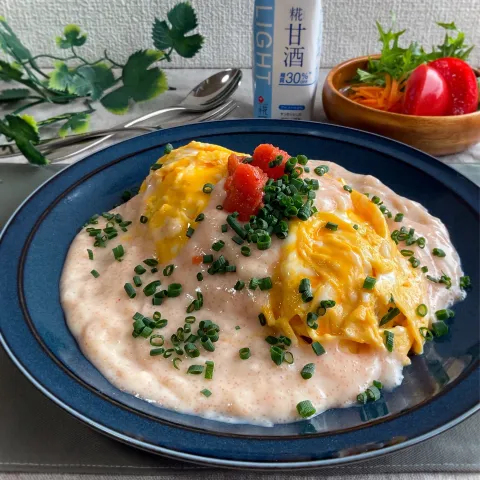 「プラス糀 糀甘酒 糖質30％オフ」を使ってみたSnapdishの料理・レシピ写真:糀甘酒de明太クリームオムシチュー