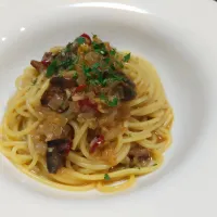 牛出汁のパスタ|はるさん