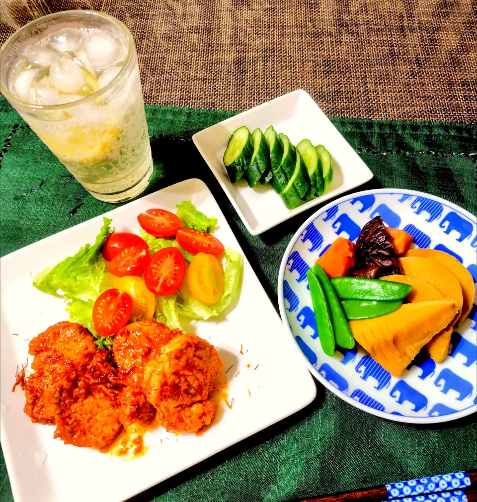 【主菜】豚ヒレ肉の糀甘酒ヤンニョム焼き|シュビラさん