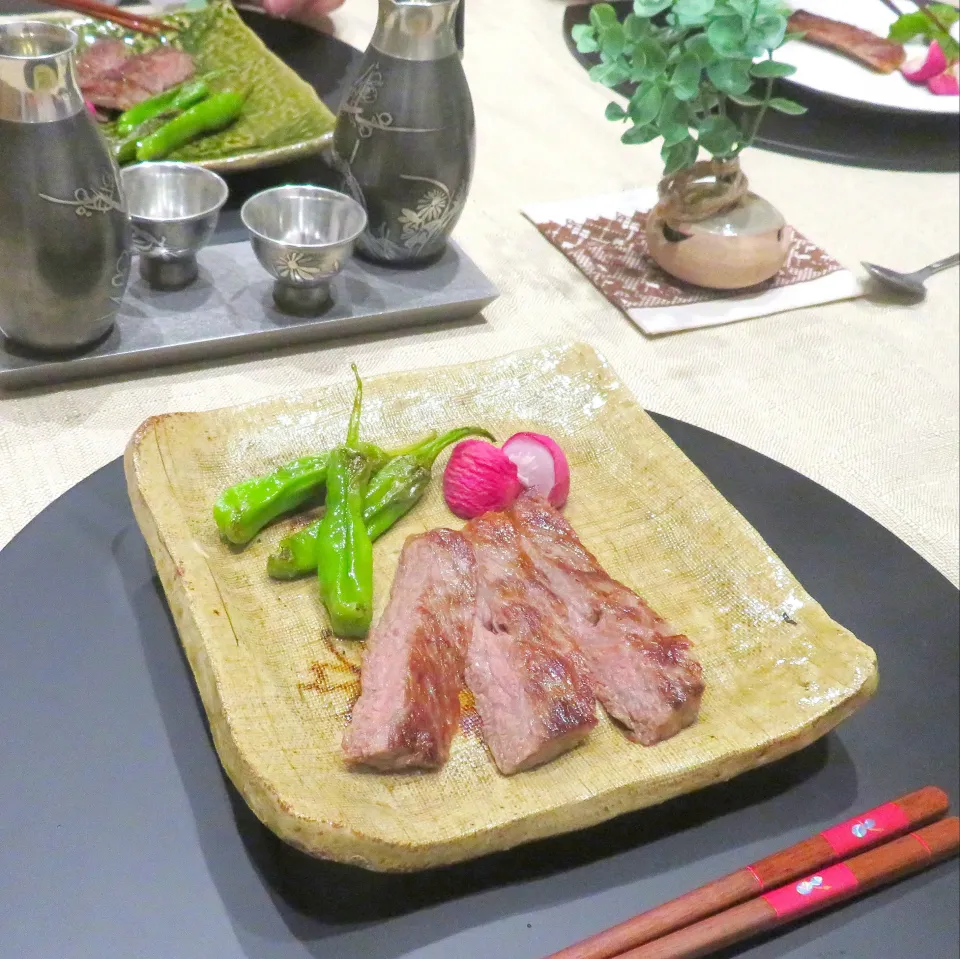 結婚記念日　ステーキの献立|あゆみ│ハレシピさん