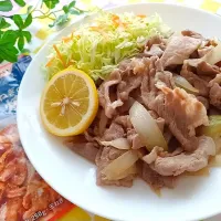 豚ロース玉ねぎのしょうが焼き