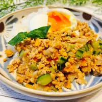 大豆のお肉でガパオライス|きゃずさん