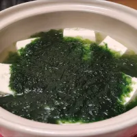 生海苔で湯豆腐|kamekameさん