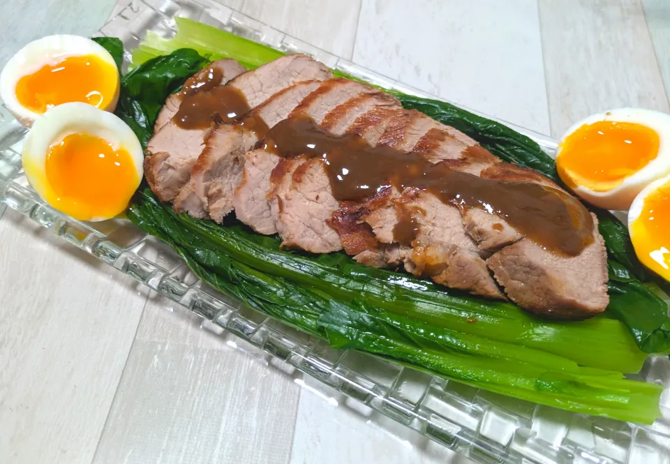 魚焼きグリルde豚ヒレ肉🐽の焼き豚|ひとみんΨ(*´∀｀)Ψさん