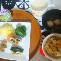 おうちご飯で花より団子(((*≧艸≦)ﾌﾟﾌﾟｯ|ぽんすけさん