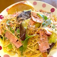 ネギの青いところ大量消費の青柚子胡椒の和風スパゲティ|masaさん