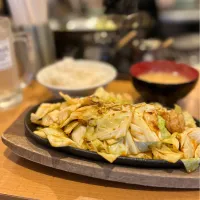 天満 ホルモン焼き定食|papicoさん