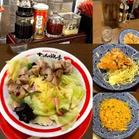 ゴロ肉　汁なしちゃんぽん　炒飯＆唐揚げ|るみおんさん