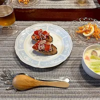 トマトとしらすのブルスケッタ|lingesさん