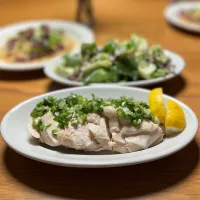 4/5の夕食　蒸し鶏|yoneさん