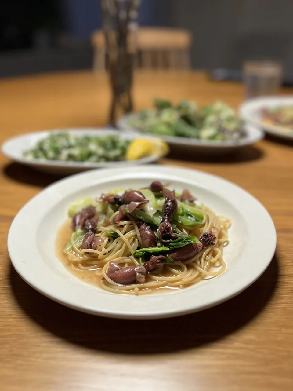 4/5の夕食　ホタルイカと春キャベツのパスタ|yoneさん