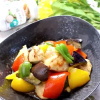 鶏むね肉と彩り野菜の甘酢炒め|めいめいさん