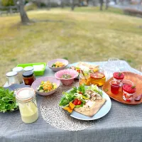 🌸桜の木の下でお花見薬膳デドックスランチ🍱| 🍊🍒ユッキー🎂🍞🍲さん