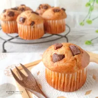 卵不使用＊バナナちょこマフィン|ゆずぽんさん