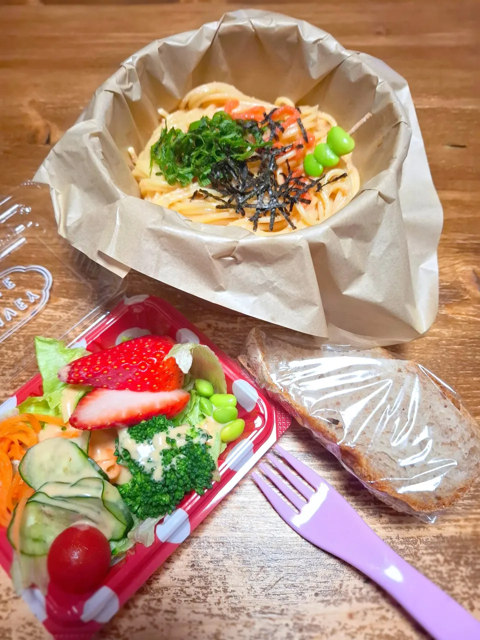 🍝明太パスタ弁当🍝|ゆきさんさん