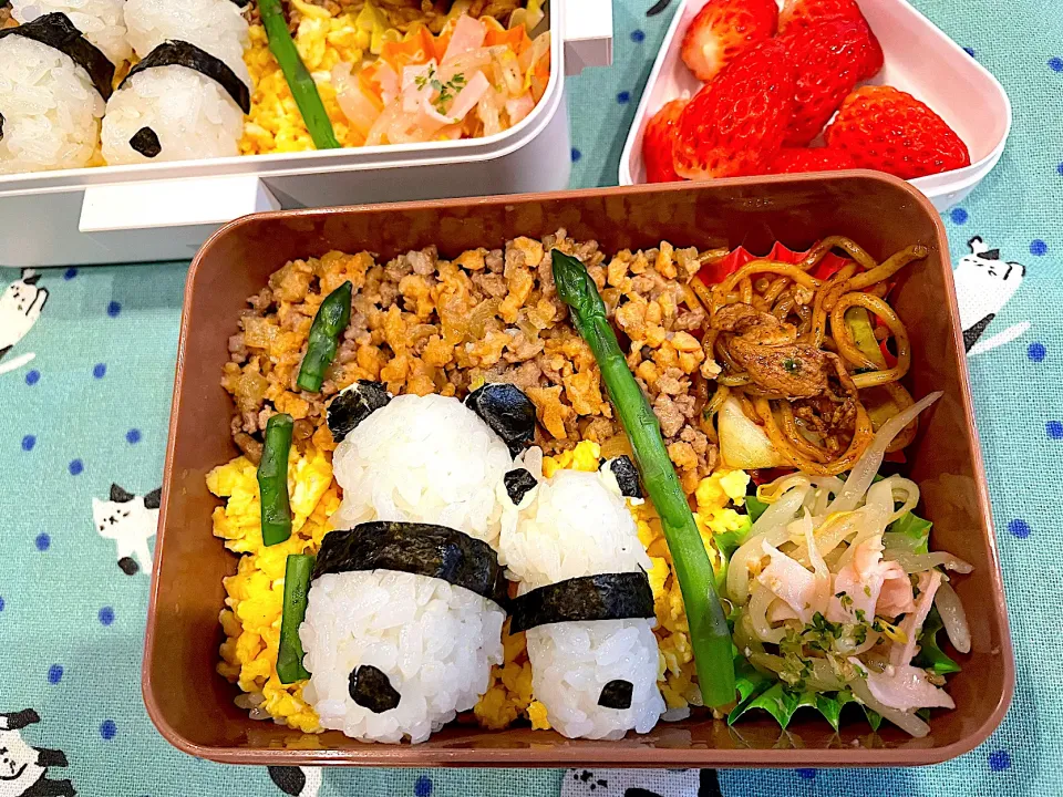 親子パンダ弁当|キヨさん