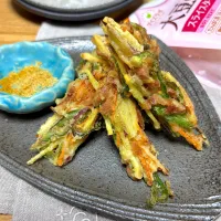残り物野菜＆大豆のお肉でカリカリかき揚げ(^o^)/|sakurakoさん