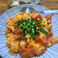 トマト卵炒め