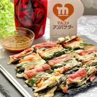 辛みそソースでほぼほぼ野菜チヂミ🌶|sucreroomさん