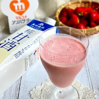 糀甘酒いちごスムージー🍓
