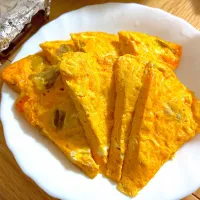 砂肝入りオープンオムレツ。| くろーぶやんさん