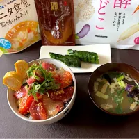 しょうゆ糀漬け海鮮丼|akkiyさん