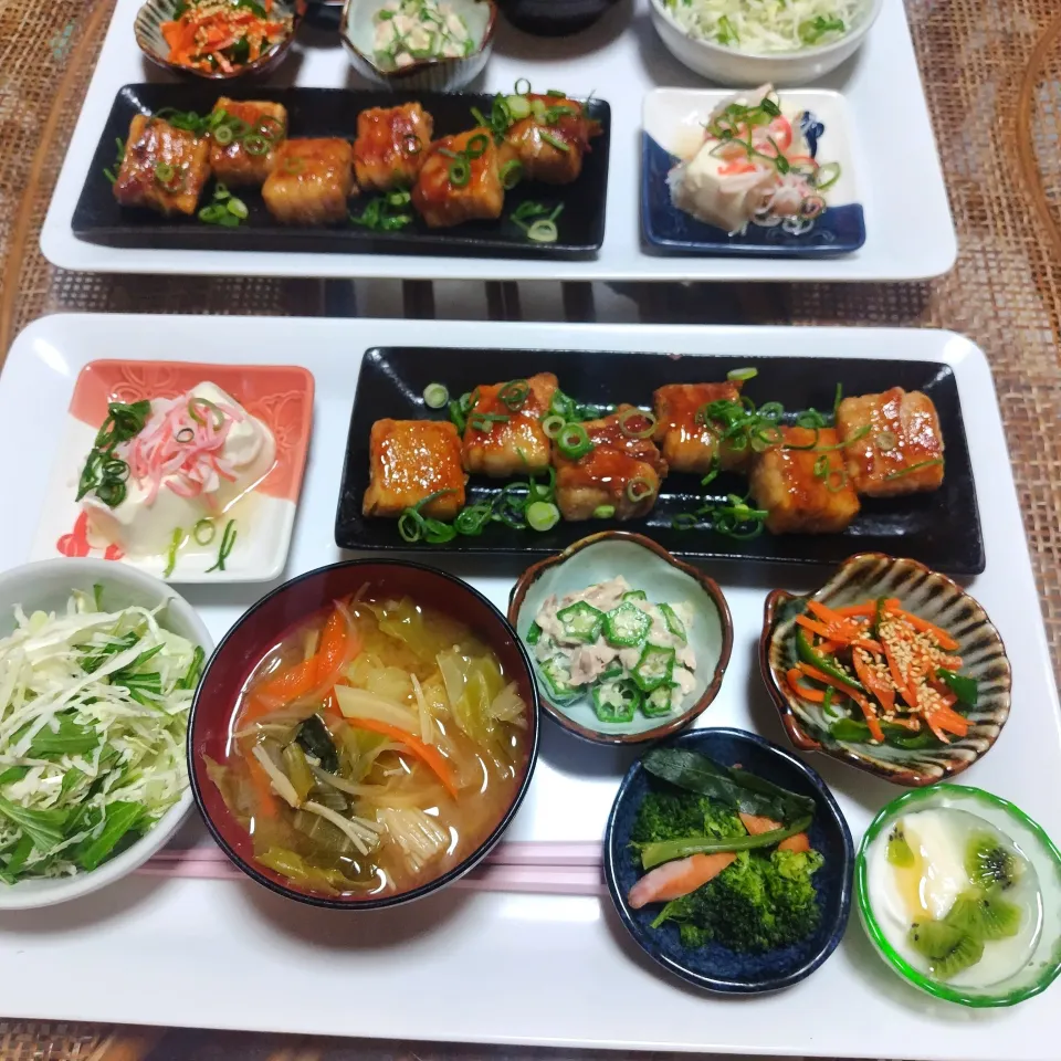 またまた高野の肉巻き定食です✨|rikako♪。.:＊さん