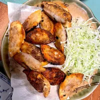 大豆のお肉で揚げ餃子🥟|パンプキンさん